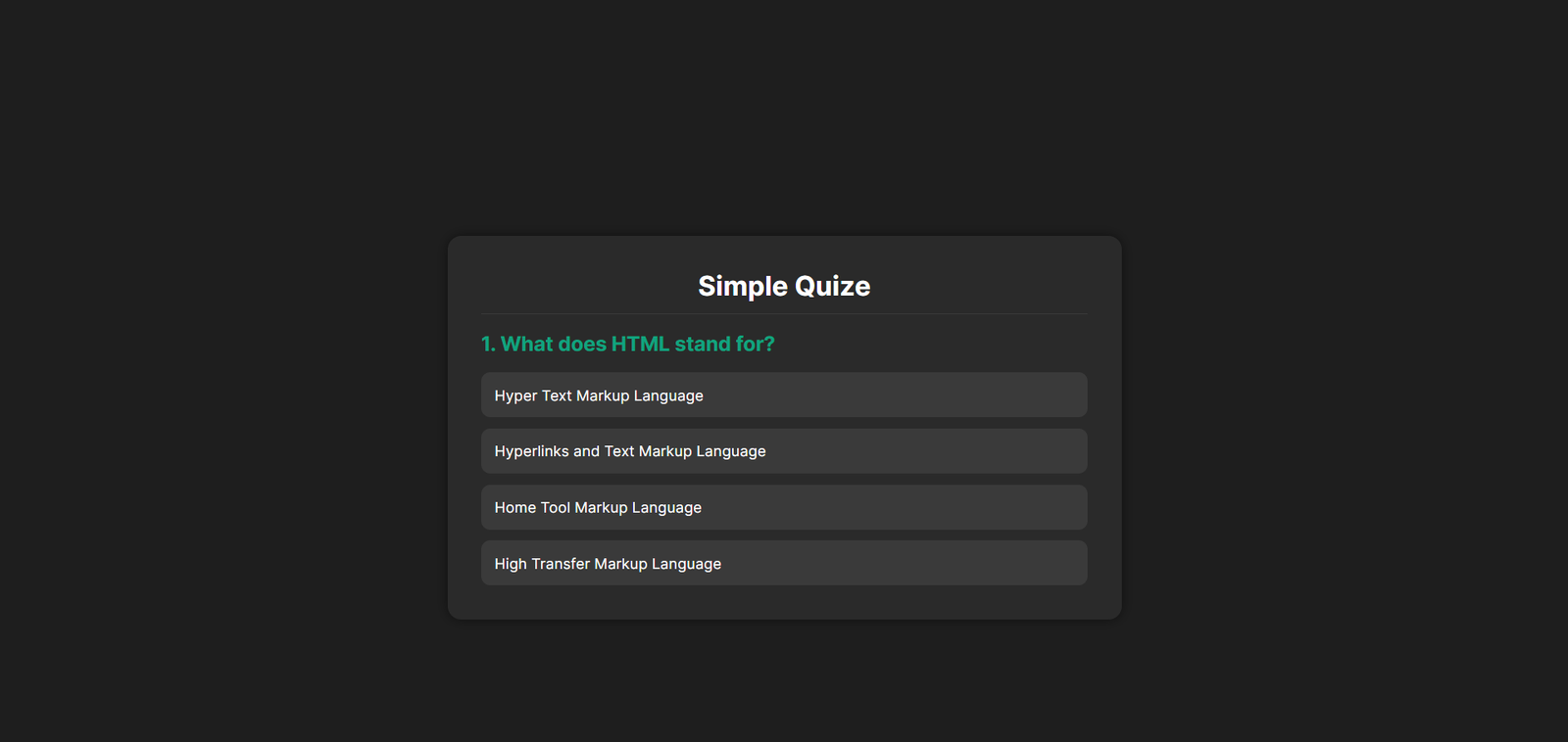 Quiz APP